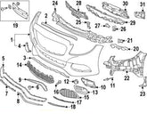 Front Bumper Chrome 2058851574 Compatible With Mercedes-Benz C-CLASS W205 (2015-2018) Tag No.263